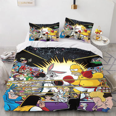 Housse de Couette Les Simpsons Boxe
